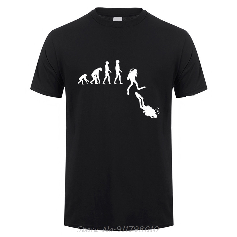 Street Fashion Asian Men - Asian size Diving Evolution T Shirt
