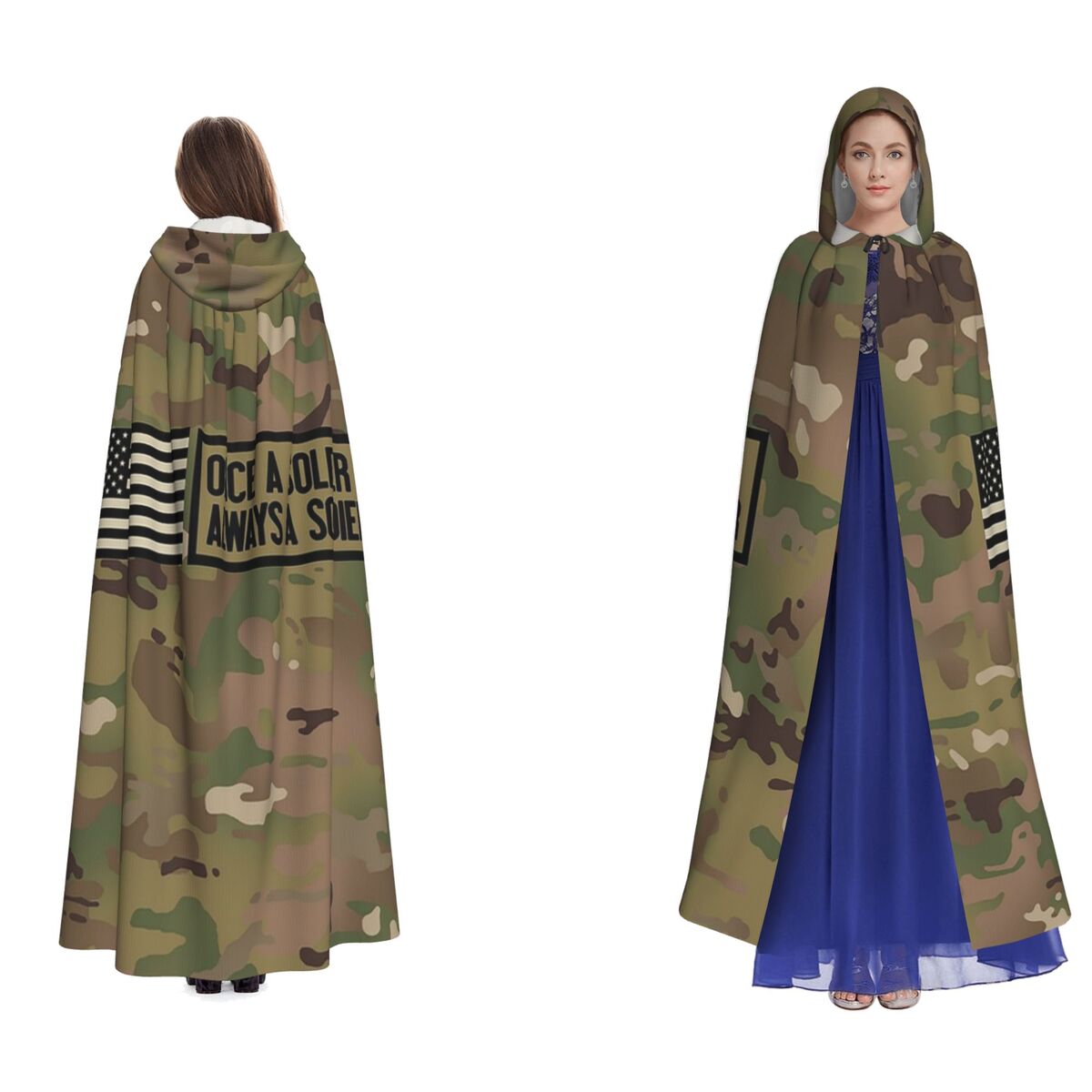 Camo Pattern Set - Military Camouflage Pattern Camo Long Hooded