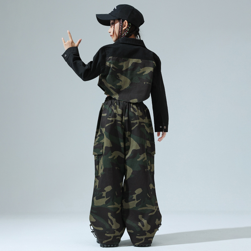 Street Fashion Kpop - Camouflage Hip Hop Suit Girls Jazz