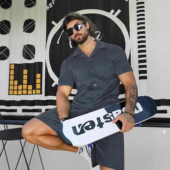 Men's 2 Piece Outfits Short Sl - Street Summer Fashion recension och pris