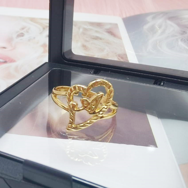 Duoying Custom Initial Rings P - Street Fashion Rings recension och pris