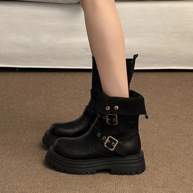 Women's Retro Ankle Boots 2026 - Street Fashion Korean recension och pris
