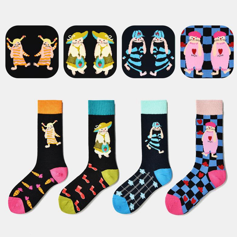 Women's Fashion Socks Cute Col - Street Fashion Youtube recension och pris