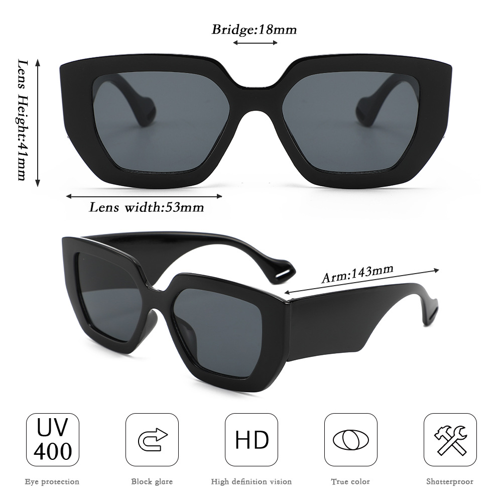 Super Large BoxSunglasses Wome - Italy Fashion Street recension och pris