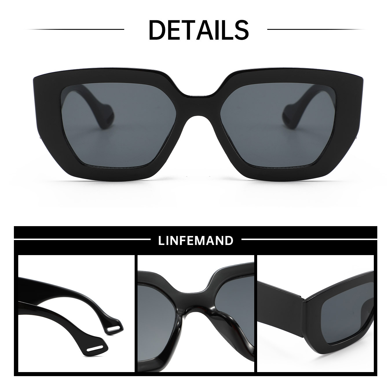Super Large BoxSunglasses Wome - Italy Fashion Street recension och pris
