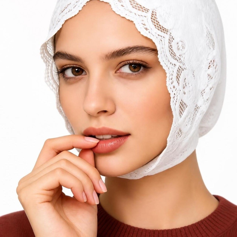 Lace Decorative Turban Caps Ne - Street Fashion Hijab recension och pris