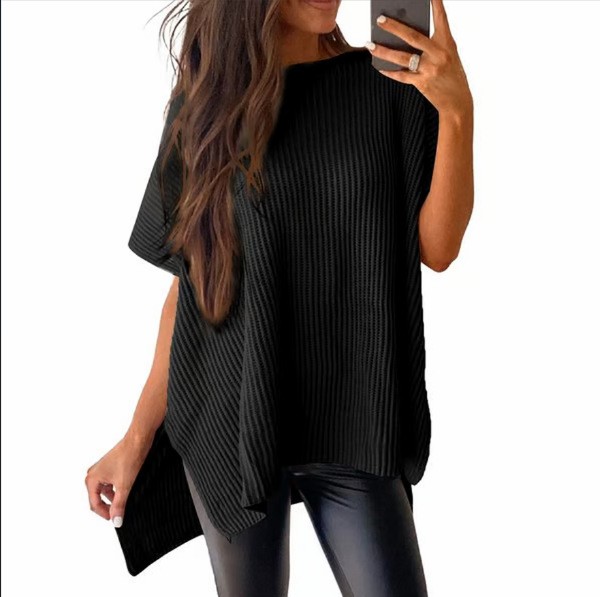 Casual Chenille T Shirt Oversi - Longline Tee Oversized recension och pris