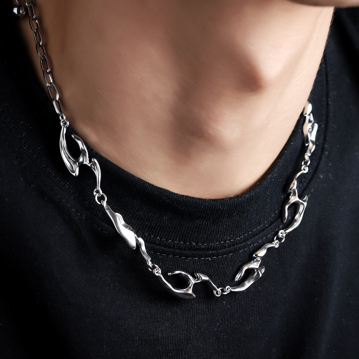 Irregular Shaped Metal Necklac - Street Fashion Trend 2025 recension och pris