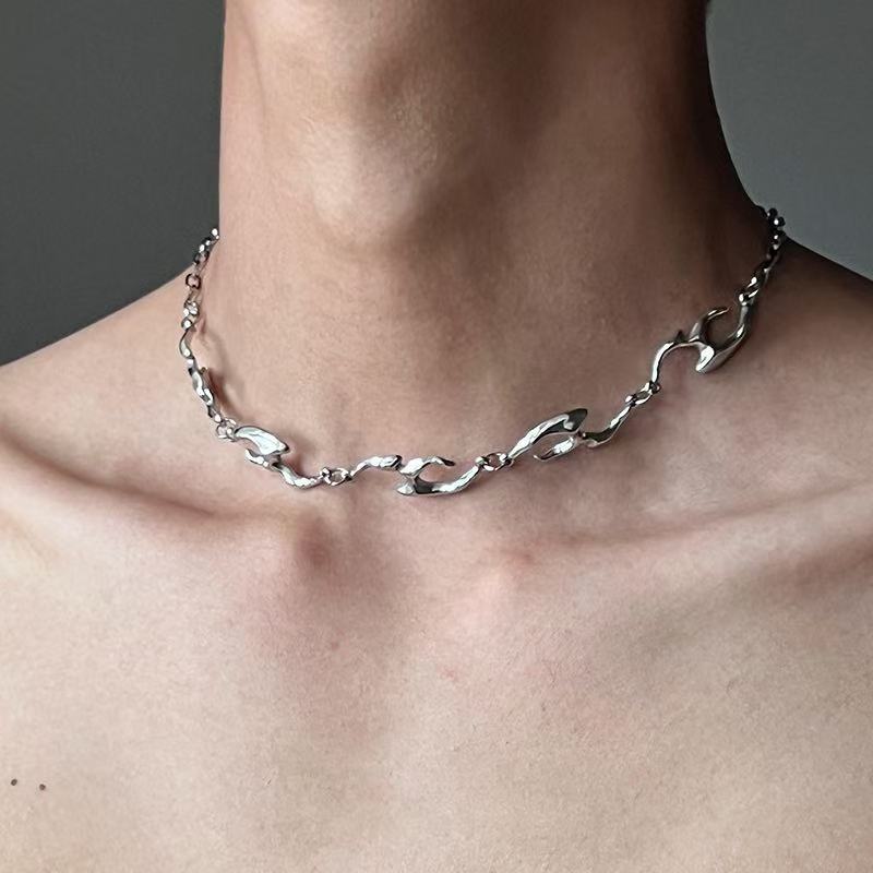 Irregular Shaped Metal Necklac - Street Fashion Trend 2025 recension och pris