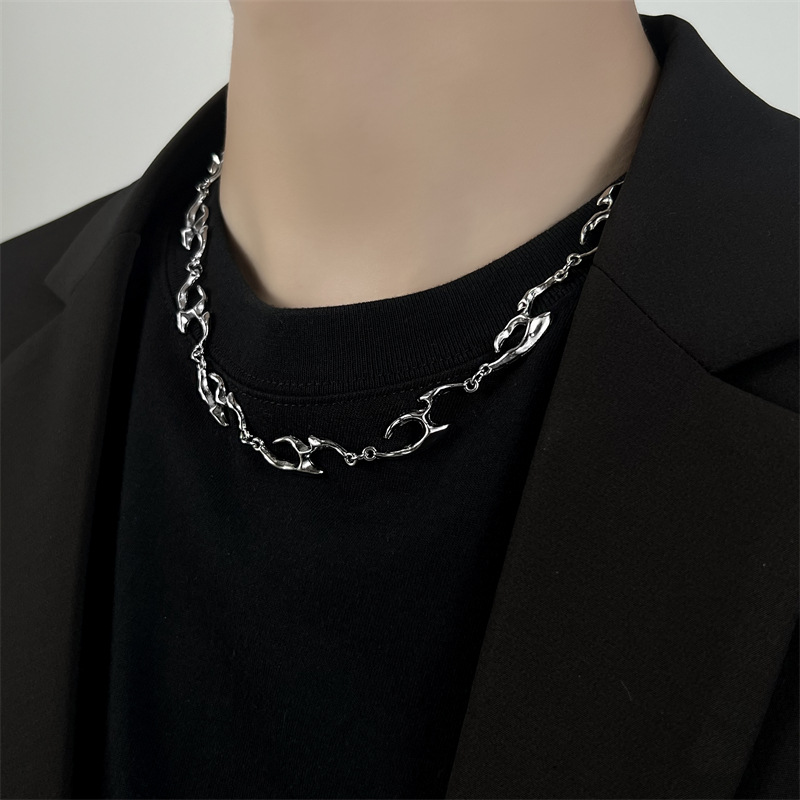Irregular Shaped Metal Necklac - Street Fashion Trend 2025 recension och pris