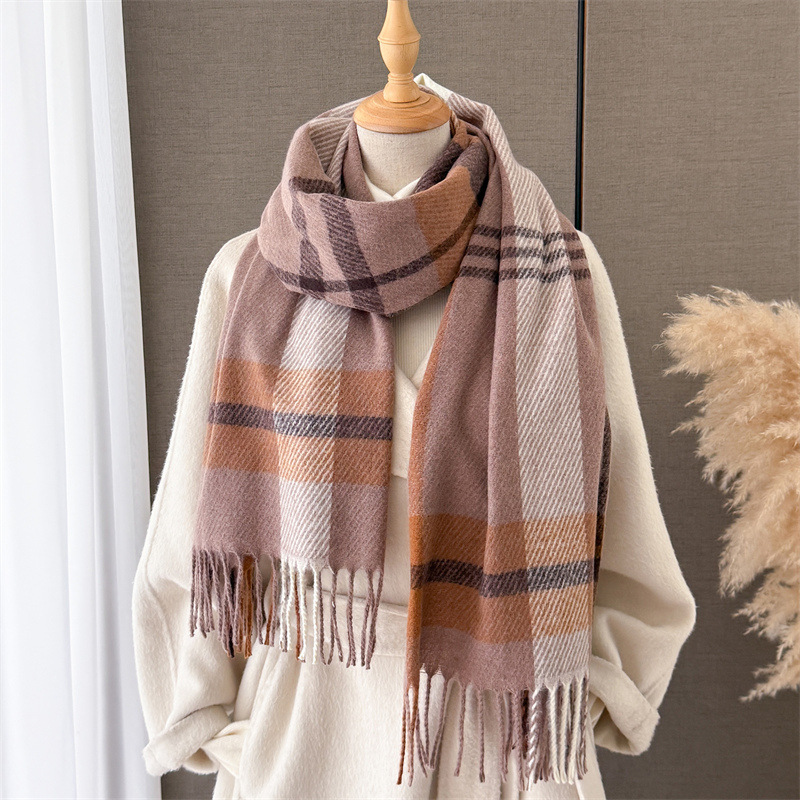 Luxury Plaid Scarf Fashion Pas - Street Fashion Hijab recension och pris