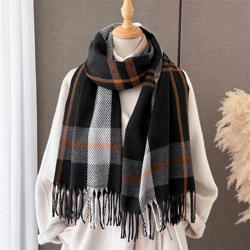 Luxury Plaid Scarf Fashion Pas - Street Fashion Hijab recension och pris