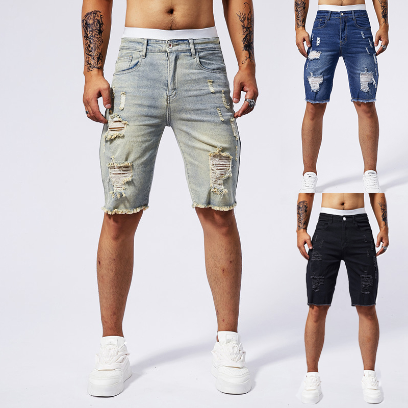2025 Summer New Men's Ripped D - Street Fashion Brand recension och pris
