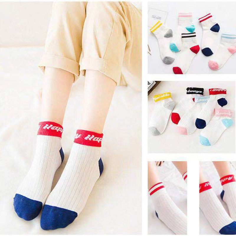 3Pairs Korean Cute Striped Cot - Street Fashion Youtube recension och pris