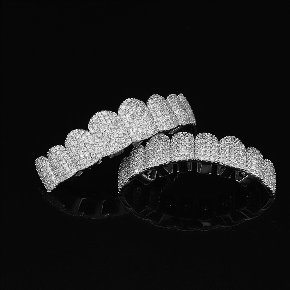 Silver Plated Full Iced Out CZ - Street Fashion Jewelry recension och pris