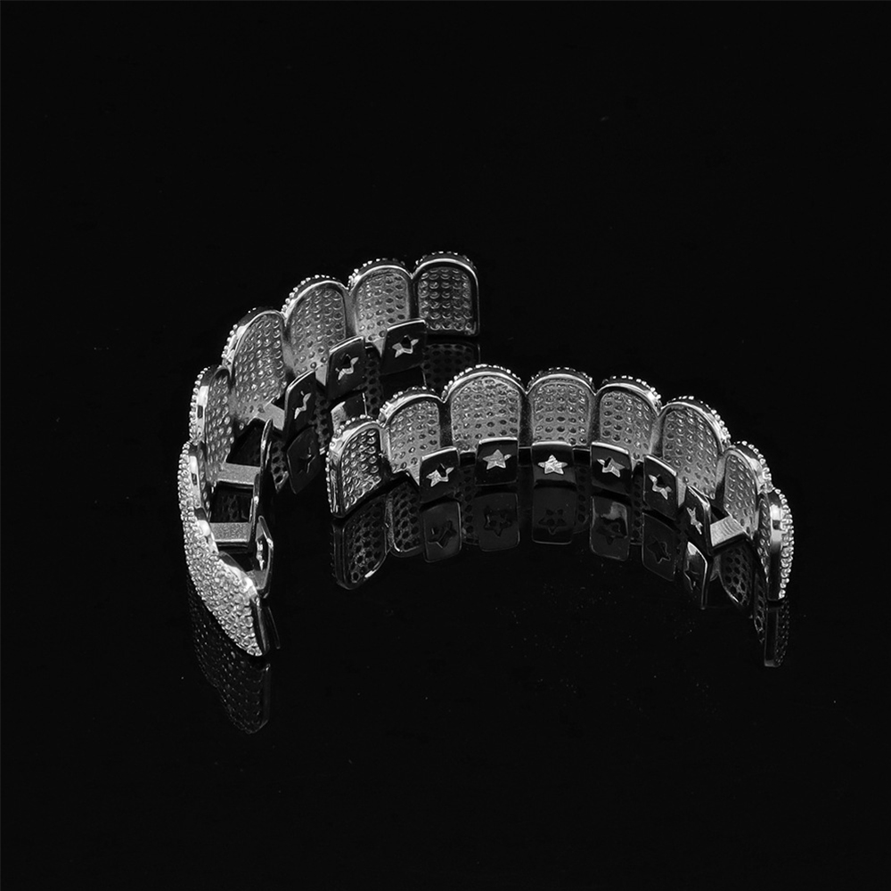 Silver Plated Full Iced Out CZ - Street Fashion Jewelry recension och pris