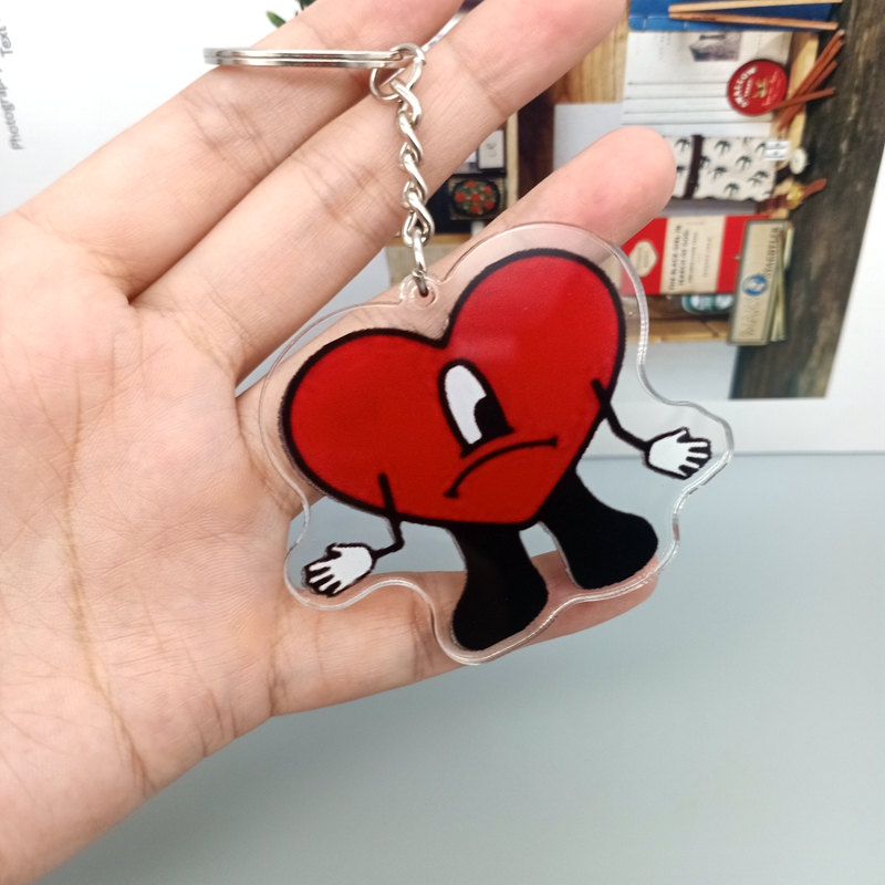 Funny Bad Bunny Red Heart Rapp - Street Fashion Rings recension och pris
