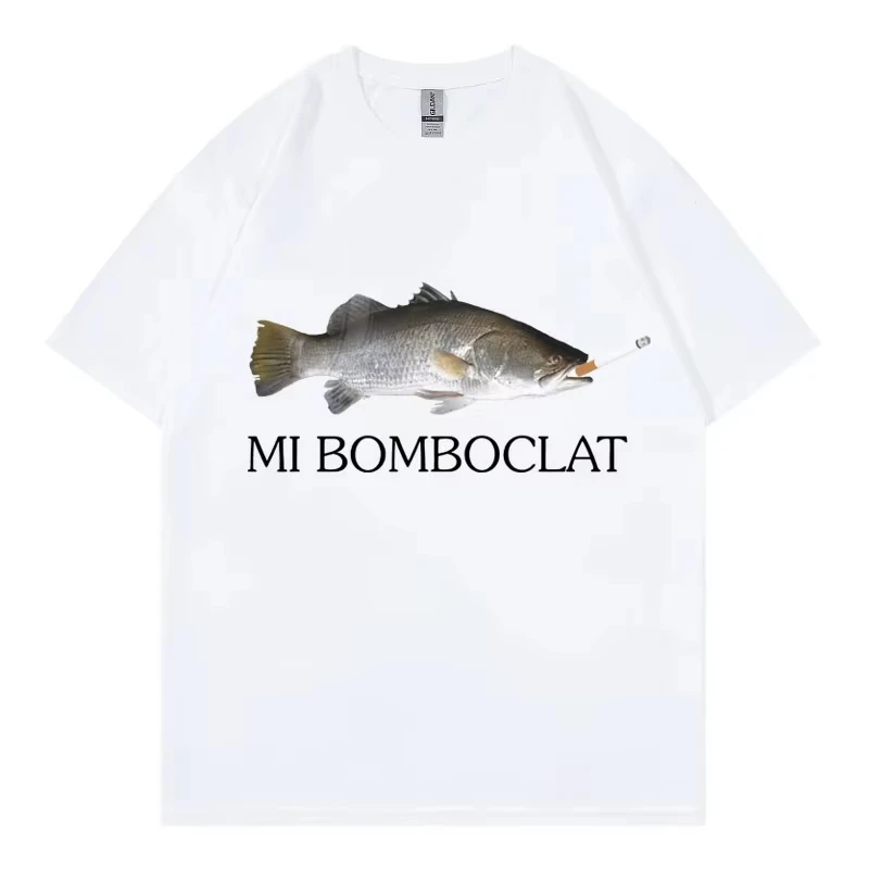 Asian size Funny  Fish T-shirt - Street Fashion Asian Men recension och pris