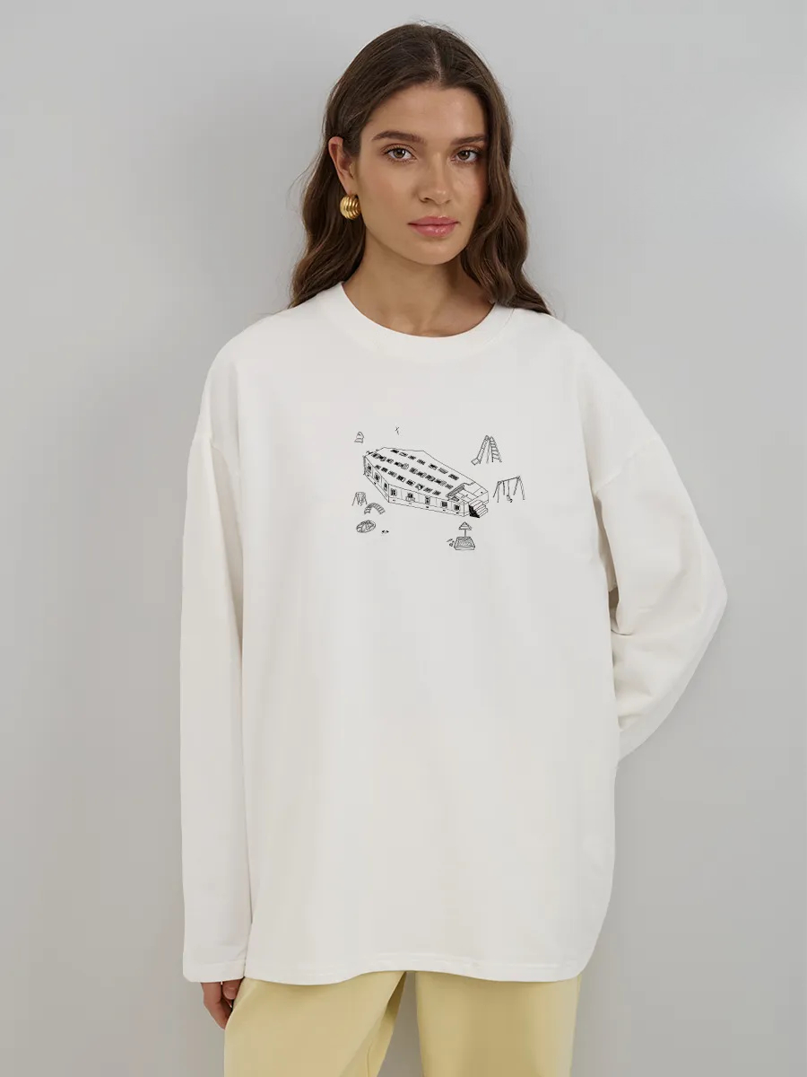 Autumn 100% Cotton Minimalist  - Longline Tee Oversized recension och pris