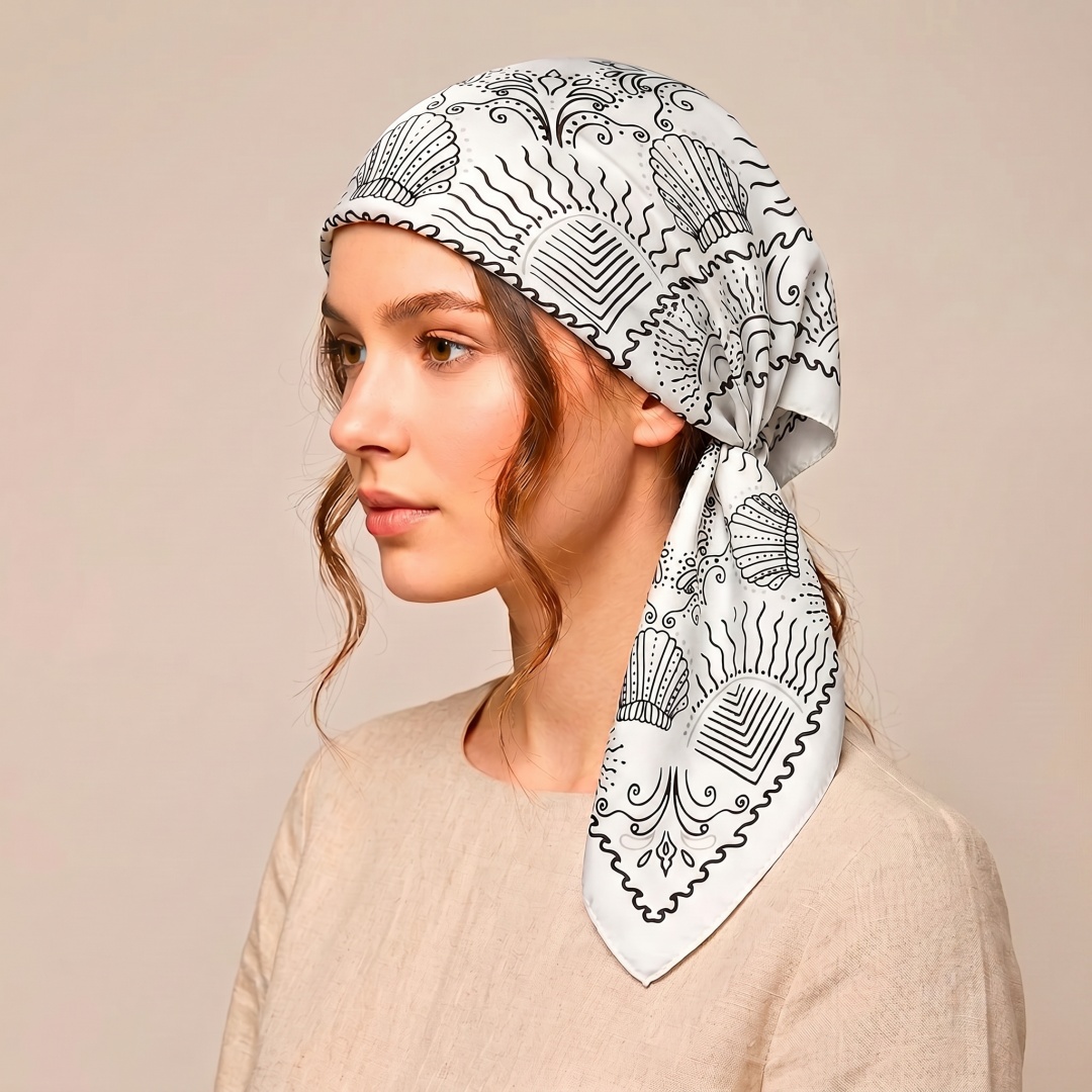 Woman Scarf Hijab Square Heads - Street Fashion Hijab recension och pris