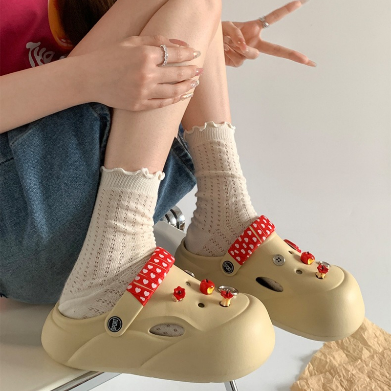 Women Fashion Clogs Indoor Str - Street Fashion Korean recension och pris