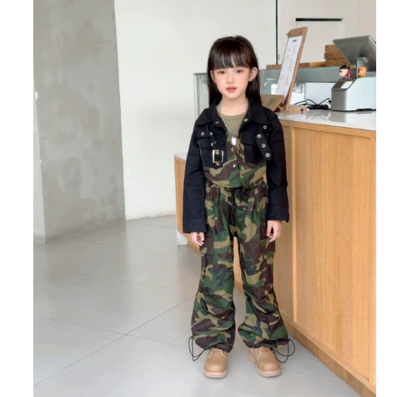 Camouflage Hip Hop Suit Girls  - Street Fashion Kpop recension och pris