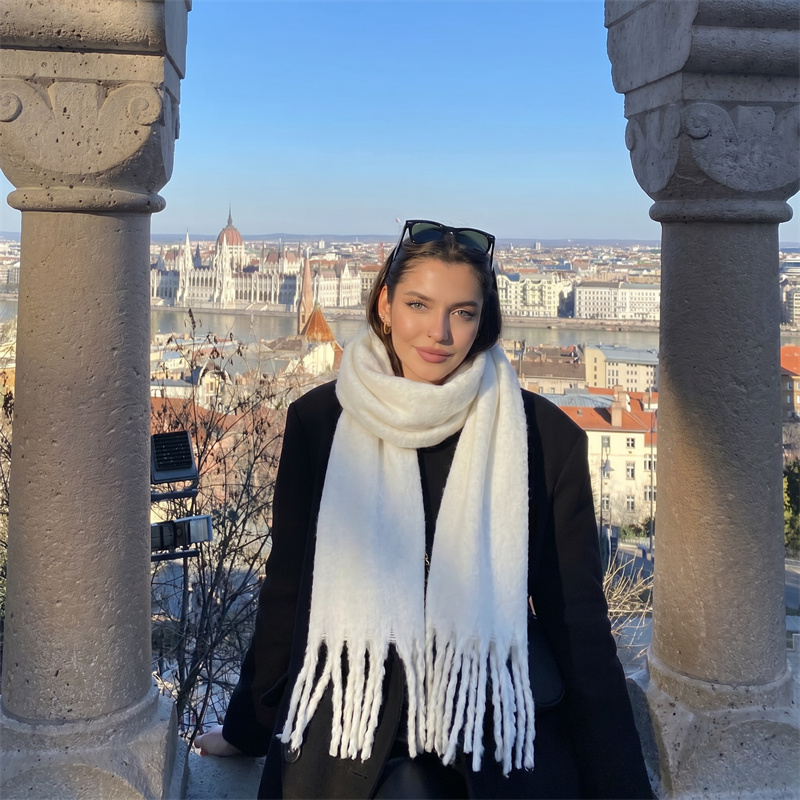 36 Colors Solid Mohair Fringe  - Street Fashion Hijab recension och pris