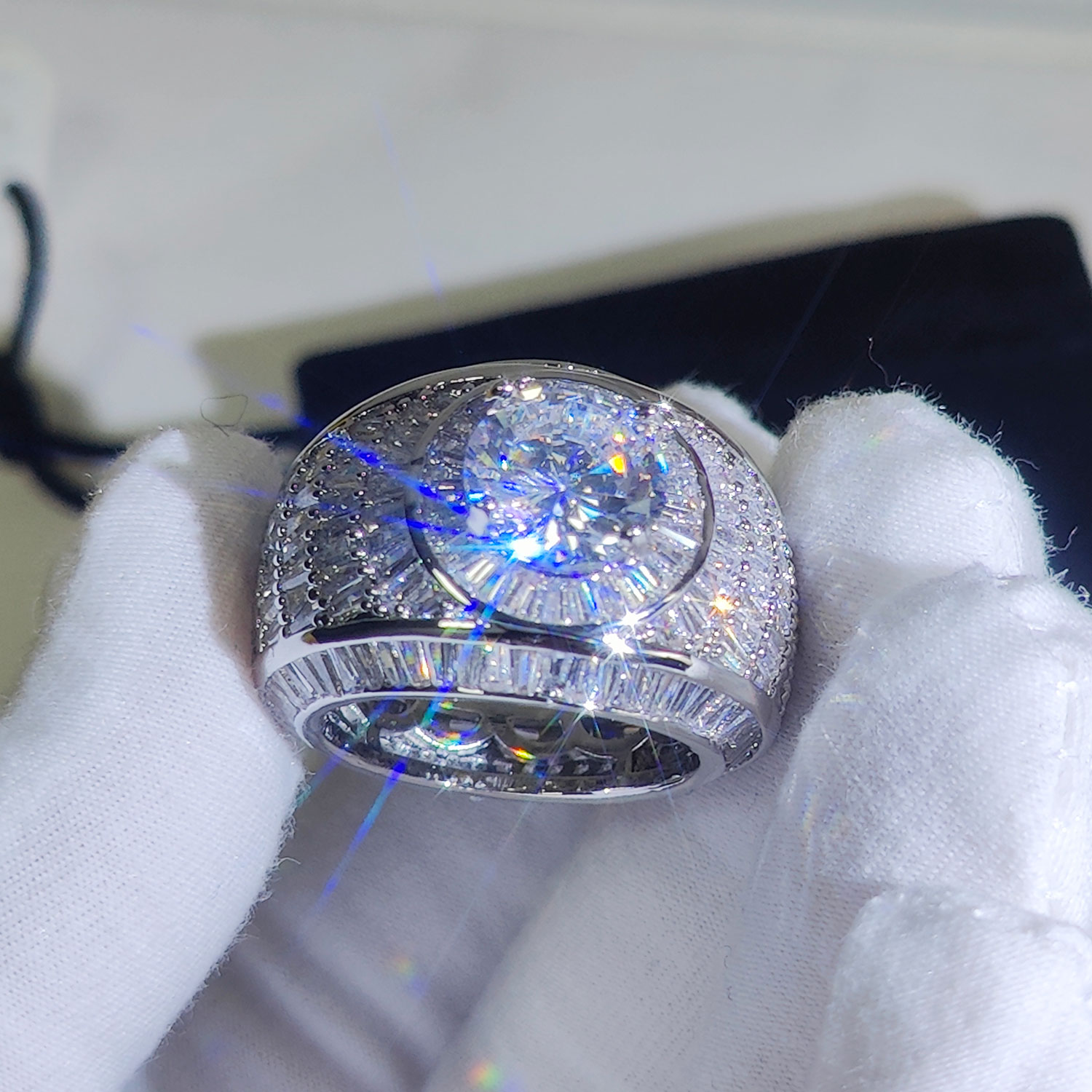 Silver/18k Gold Plated Cluster - Street Fashion Rings recension och pris