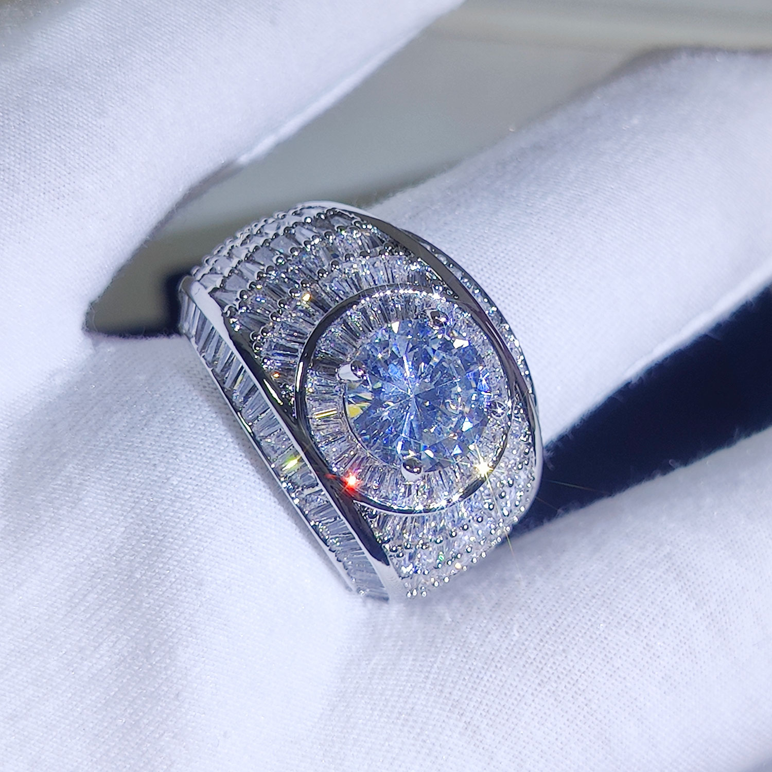 Silver/18k Gold Plated Cluster - Street Fashion Rings recension och pris