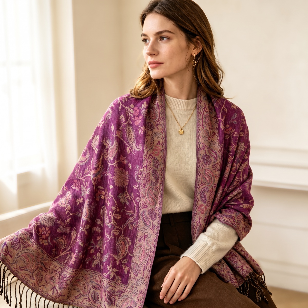 Print Scarf Hijab Pashmina Sha - Street Fashion Hijab recension och pris
