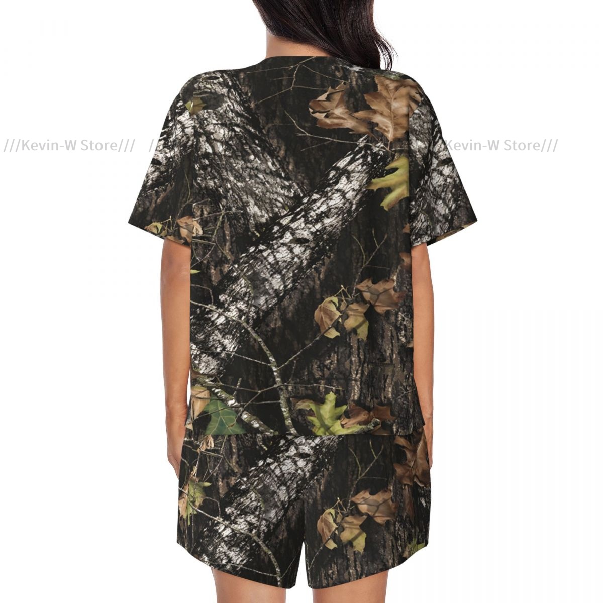 Two piece women's pajama round - Camo Pattern Set recension och pris