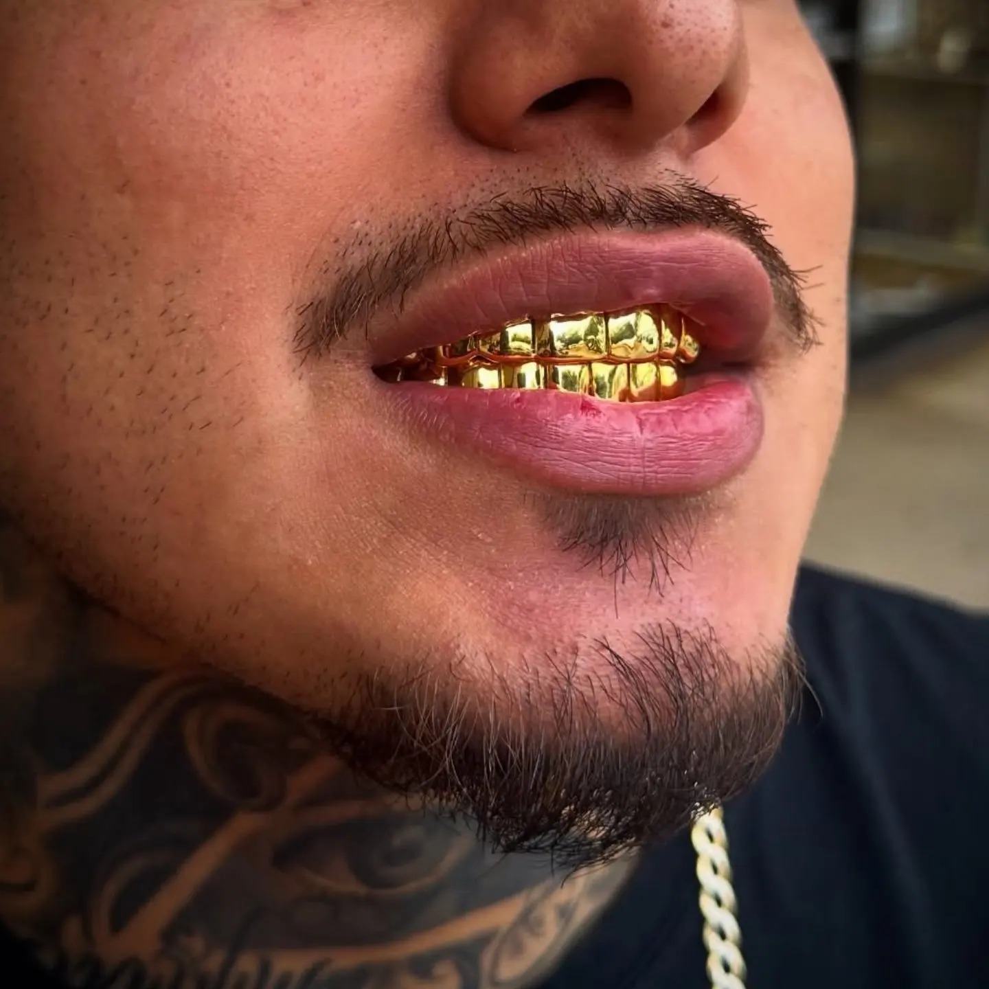 Gold Color Hip Hop Grillz Set  - Street Fashion Jewelry recension och pris