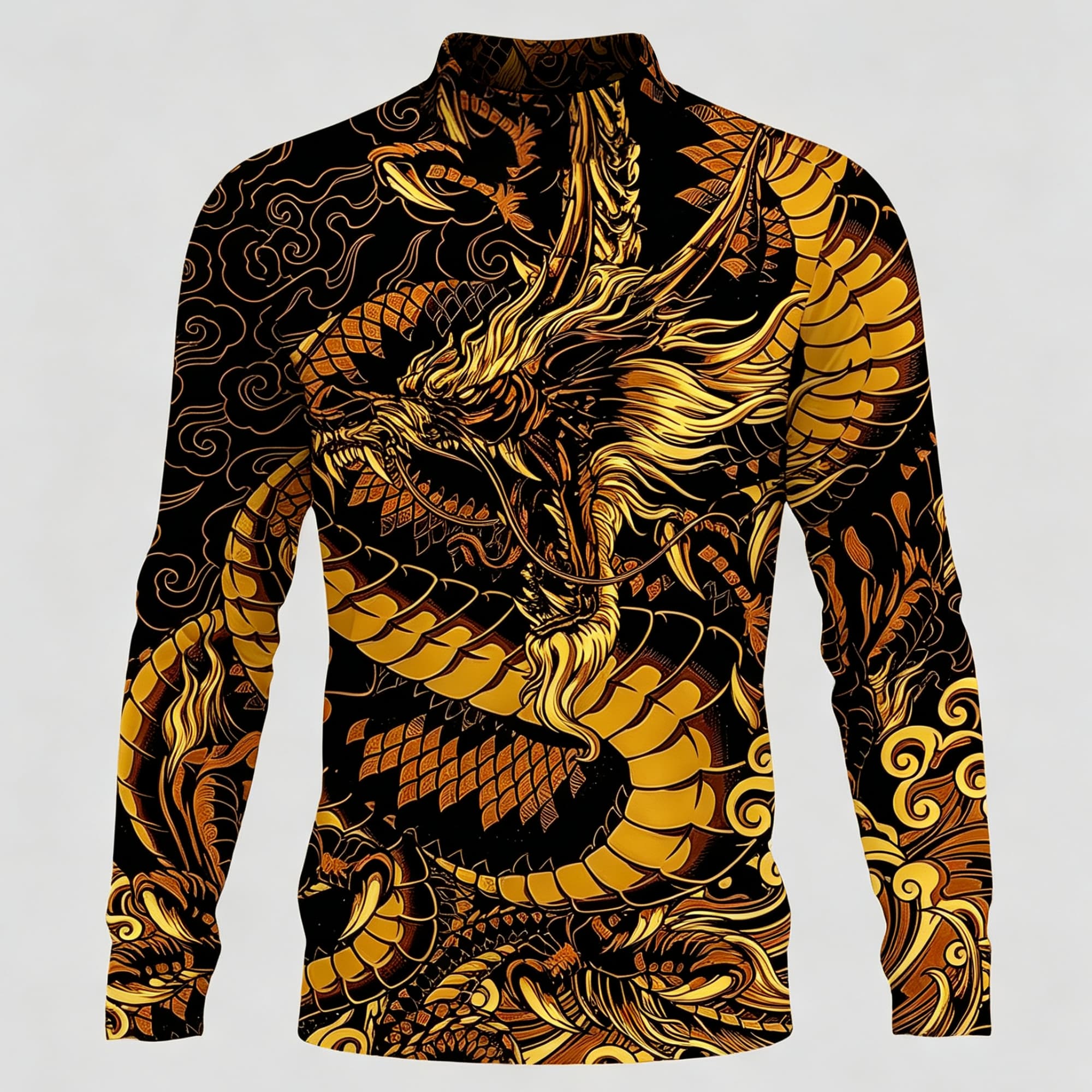 Men Mock Neck Long Sleeve Top, - Street Fashion Asian Men recension och pris