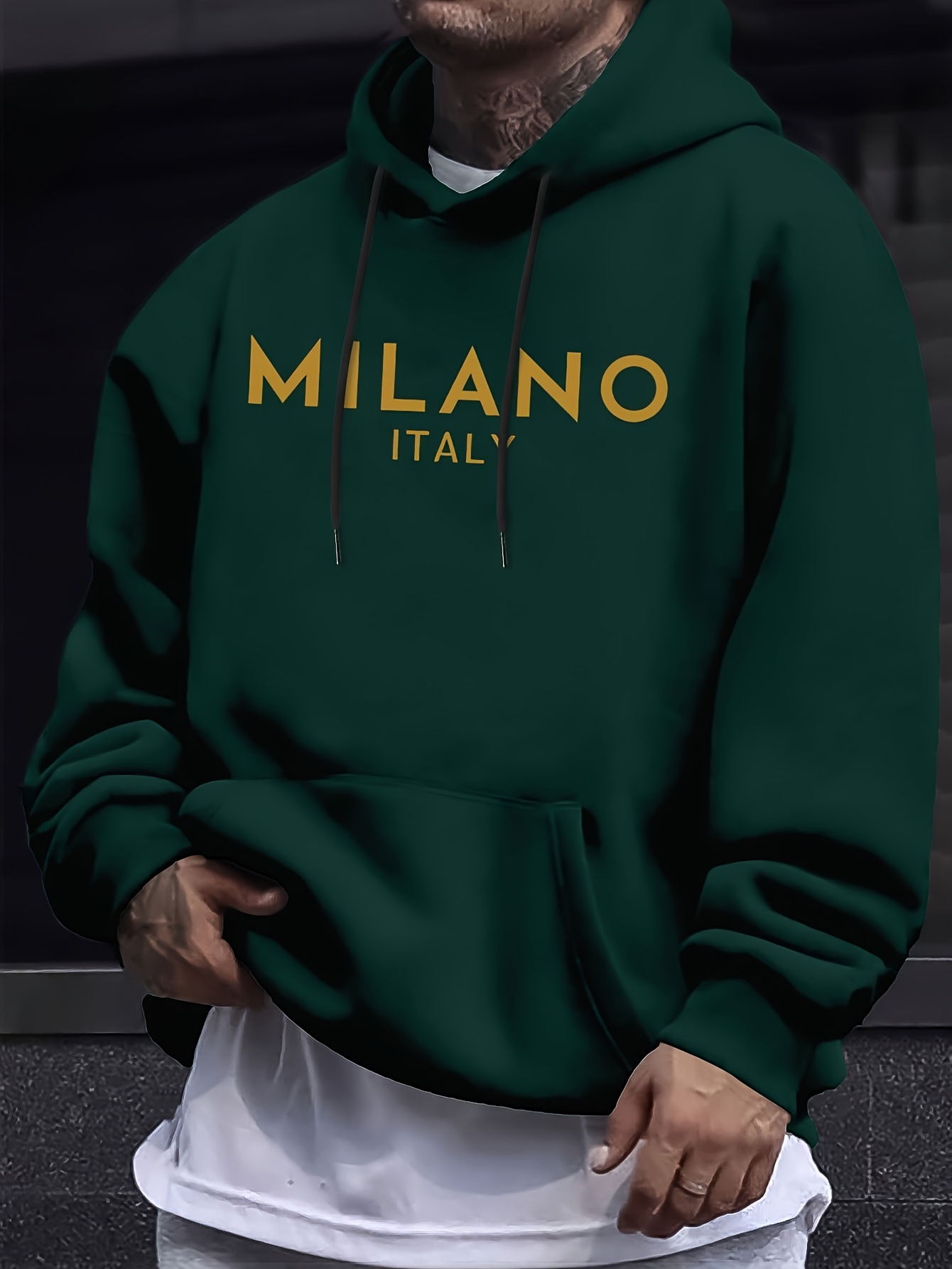 Milan Letter Men Women Hoodie  - Street Fashion In Milan recension och pris