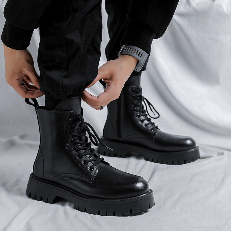 Men Luxury Fashion Genuine Lea - Street Fashion Brand recension och pris