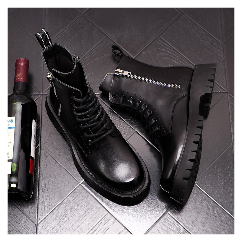 Men Luxury Fashion Genuine Lea - Street Fashion Brand recension och pris