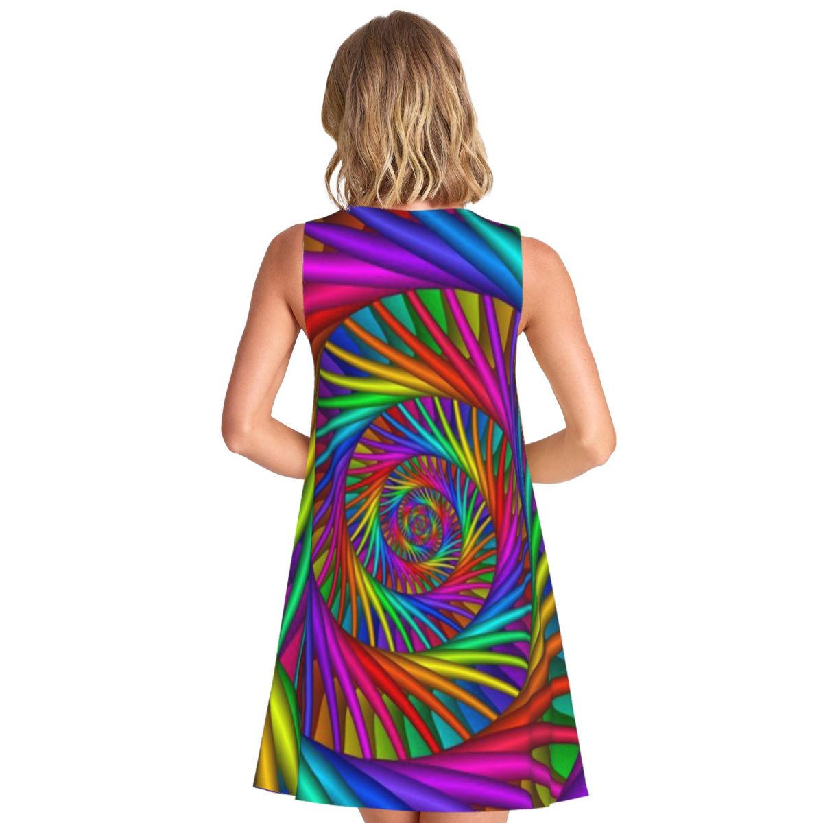 Rainbow Psychedelic Spiral Fra - Queen Street Fashion recension och pris