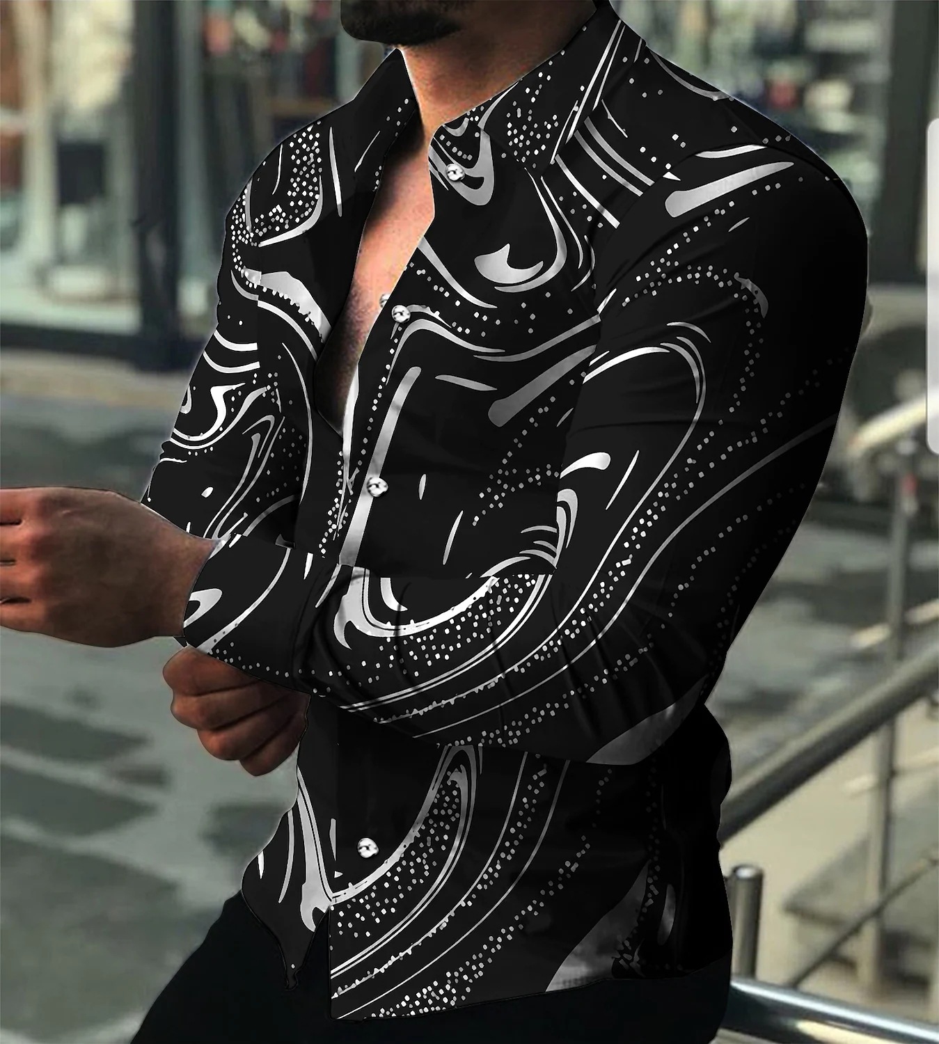 2025 Spring Men's Shirts Fashi - Street Fashion Trend 2025 recension och pris