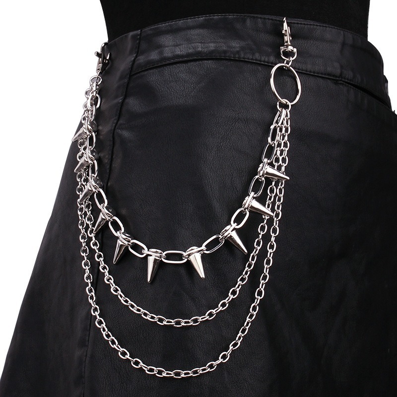 Hip Hop Punk Rock Metal Pants  - Street Fashion Jewelry recension och pris