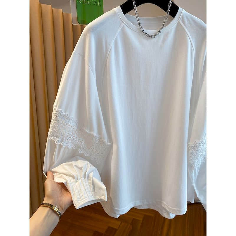 Solid T-shirts for Women Overs - Longline Tee Oversized recension och pris