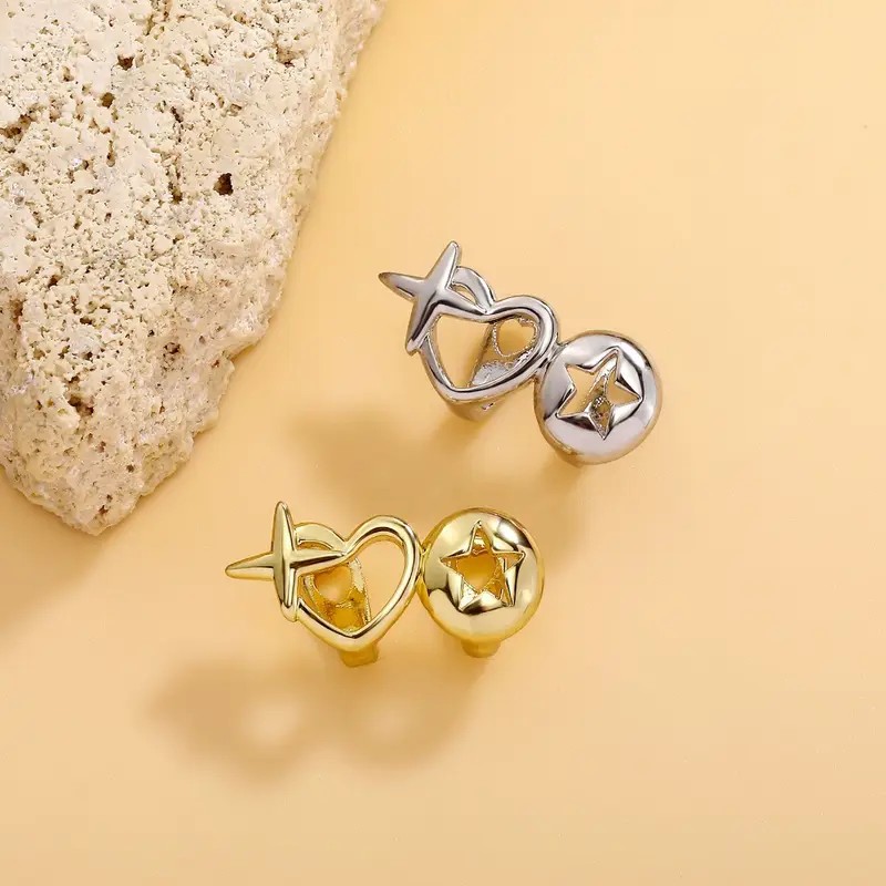 Classic Hip-Hop Star-Shaped Br - Street Fashion Jewelry recension och pris