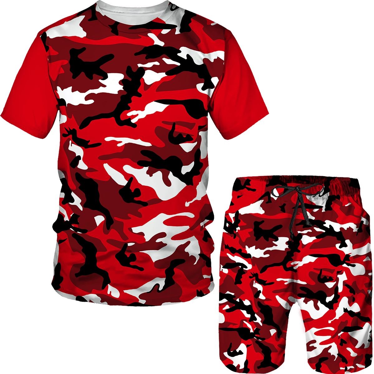 Men's Camouflage T-shirts Shor - Camo Pattern Set recension och pris