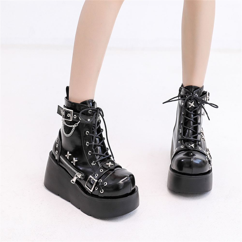 Brand New Ladies Goth Platform - Street Fashion Brand recension och pris