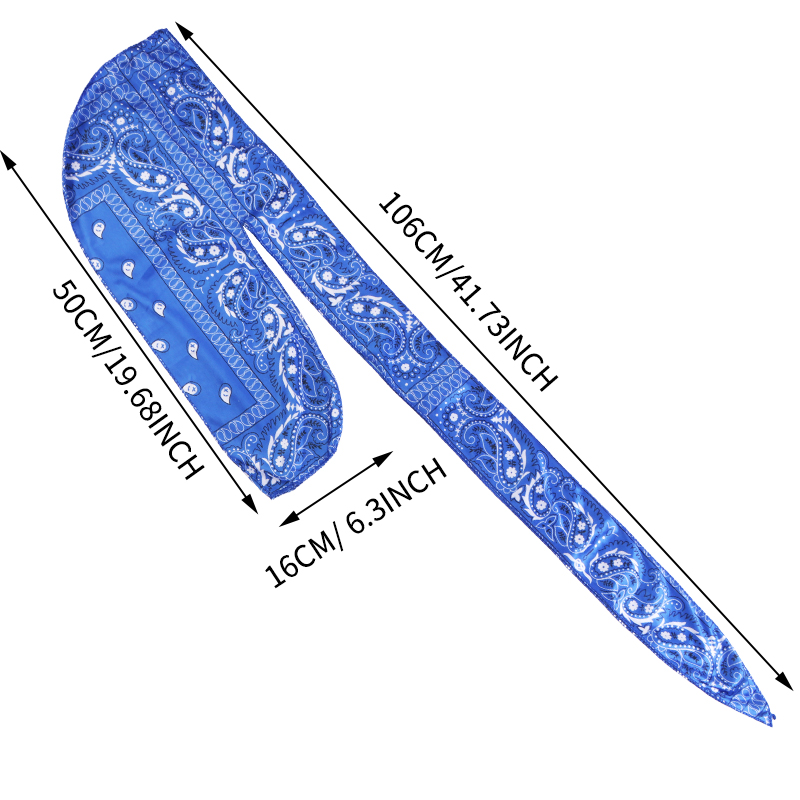 Amoeba Print Silky Durag Banda - Street Fashion Hijab recension och pris