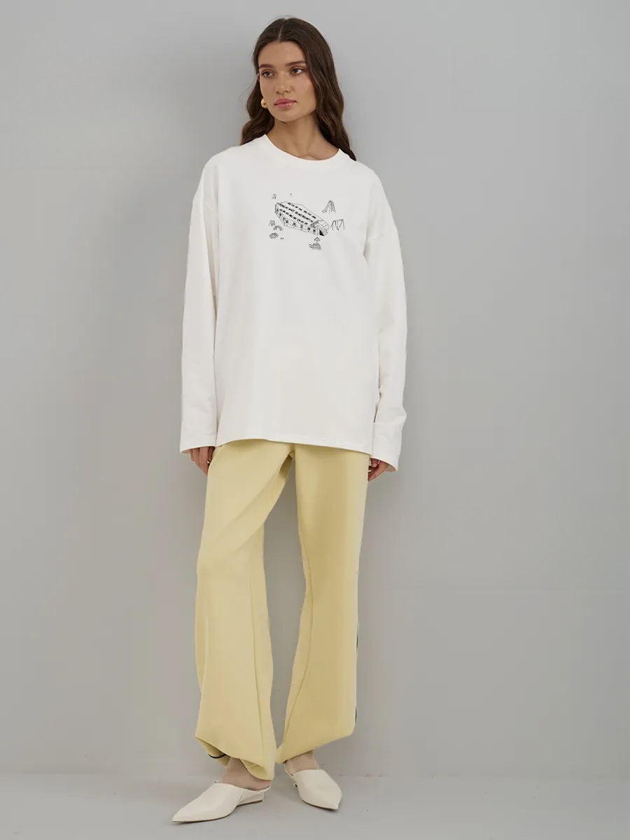 Autumn 100% Cotton Women Long  - Longline Tee Oversized recension och pris