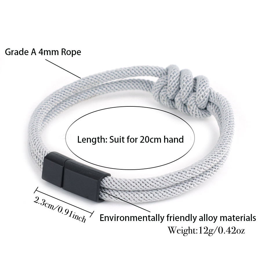 Stylish Men Rope Bracelet High - Street Fashion In Milan recension och pris