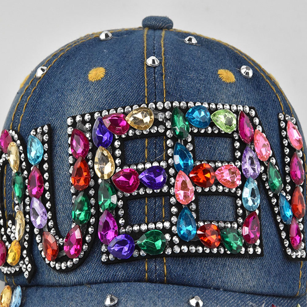 Queen Rhinestone Denim Basebal - Queen Street Fashion recension och pris