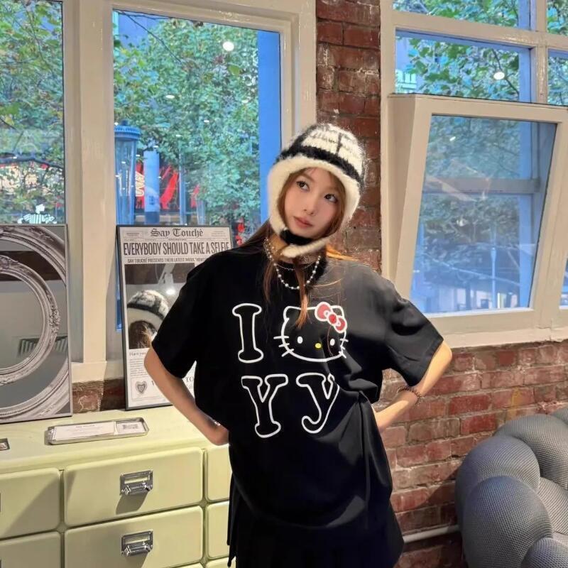 Short-Sleeved Sanrio Summer Pu - Street Summer Fashion recension och pris