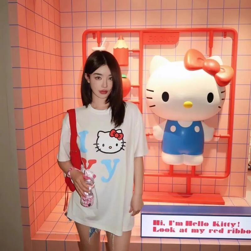 Short-Sleeved Sanrio Summer Pu - Street Summer Fashion recension och pris