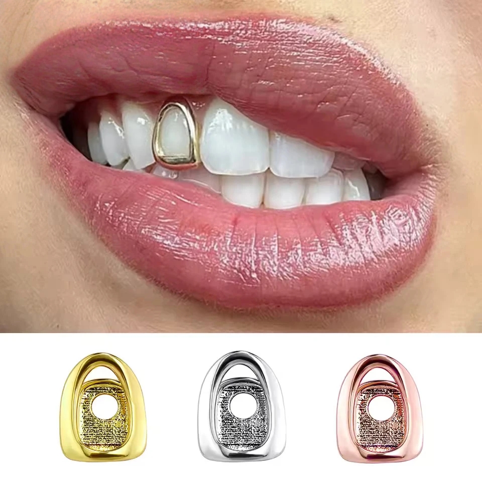 Gold Color Metal Hip Hop Rappe - Street Fashion Jewelry recension och pris